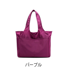 画像をギャラリービューアに読み込む, トートバッグ レディース 大きめ a4 ファスナー付き ナイロン 通勤 大容量 防水 軽量 軽い おしゃれ 肩掛け 黒 仕切り かわいい 通学