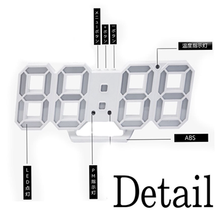 画像をギャラリービューアに読み込む, 置き時計 おしゃれ デジタル 大型 リビング 大きい 北欧 3D