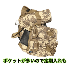 画像をギャラリービューアに読み込む, 迷彩ウエストポーチ ポケット