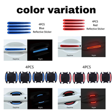 画像をギャラリービューアに読み込む, ドアハンドルプロテクター 車 8枚セット 3Dタイプ ドア ガード ドア ひっかき 傷を防止 青 赤 クリア