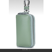 画像をギャラリービューアに読み込む, スマートキーケース メンズ レディース 6連 レザー バイクキー 30代 40代 カード入る スマートキーも入る おしゃれ ラウンドファスナー 安い