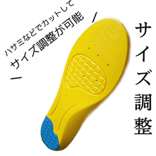 画像をギャラリービューアに読み込む, 靴の中敷き インソール サイズ調整