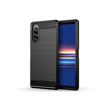 画像をギャラリービューアに読み込む, スマホケース Xperia5 ケース TPU android カバー 耐衝撃 ソフトケース おしゃれ 黒 ブラック エクスペディア5