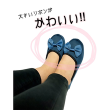 画像をギャラリービューアに読み込む, スリッパ おしゃれ レディース 携帯用 ルームシューズ かかと付き 屋内用 リボン 夏 洗える かわいい 収納ポーチつき 旅行用