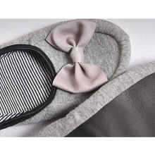 画像をギャラリービューアに読み込む, スリッパ おしゃれ レディース 携帯用 ルームシューズ かかと付き 屋内用 リボン 夏 洗える かわいい 収納ポーチつき 旅行用