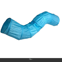 画像をギャラリービューアに読み込む, 猫おもちゃ トンネル おもちゃ キャットトンネル S型トンネル プレイトンネル ストレス発散 運動不足 対策 2穴付き 折りたたみ 直径25CM 中大型猫使