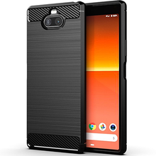 画像をギャラリービューアに読み込む, スマホケース Xperia8 android エクスペリア8 おしゃれ メンズ カバー 耐衝撃 防水 かっこいい シンプル アンドロイド カーボン ブラック