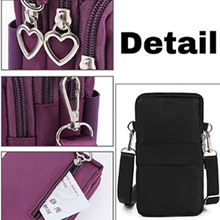 画像をギャラリービューアに読み込む, スマホポーチ/レディース/ショルダーポーチ/おしゃれ/iphone12/携帯電話バッグ/カードケース/肩掛け/小物入れ/大容量/ハート/5way/3way/2way/ブランド/メンズ/ショルダー/人気