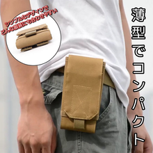 画像をギャラリービューアに読み込む, ベルトポーチ メンズ 小型 スマホ 小さい 仕事 ミニ iphone12 おしゃれ スマホポーチ ウエストポーチ 防水 ベルトループ スマホケース 多機能