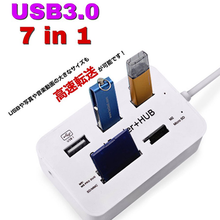 画像をギャラリービューアに読み込む, マルチカードリーダー USB SDカード HUB MicroSD SD USB2.0 M2 MS カード 外付け 多機能 カードリーダー マイクロSD 高速 小型