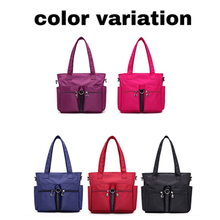 画像をギャラリービューアに読み込む, トートバッグ レディース 大きめ ナイロン a4 ファスナー付き 通勤 大容量 防水 軽量 軽い おしゃれ 肩掛け 黒 仕切り かわいい 通学