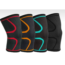 画像をギャラリービューアに読み込む, 膝サポーター スポーツ 薄手 蒸れない 半月 板 ランニング 大きいサイズ ロング 立体編み 保護 伸縮サポーター ブラック 黒