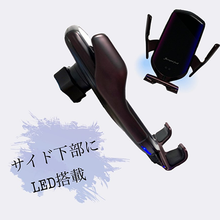 画像をギャラリービューアに読み込む, スマホホルダー 車載ホルダー 充電 Qi対応 エアコン吹き出し口用 自動開閉 360度回転 充電機能付き 4.7インチ-6.5インチスマホ適用 急速