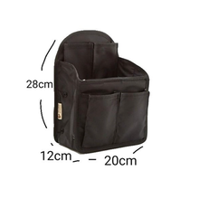 画像をギャラリービューアに読み込む, バッグインバッグ リュック 大きめ A4 おしゃれ ビジネス 薄型 軽い 縦形 黒 メンズ レディース B4 B5 PC インナーバッグ ナイロン