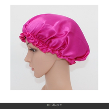 画像をギャラリービューアに読み込む, ナイトキャップ シルク 就寝用 ロングヘア レディース M L メンズ ヘアキャップ 天然シルク100% かわいい 防寒 枝毛防止