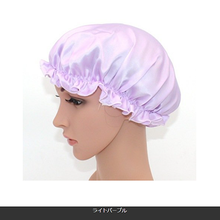 画像をギャラリービューアに読み込む, ナイトキャップ シルク 就寝用 ロングヘア レディース M L メンズ ヘアキャップ 天然シルク100% かわいい 防寒 枝毛防止