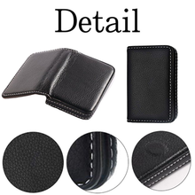 画像をギャラリービューアに読み込む, 名刺入れ メンズ レディース 大容量 薄型 カードケース カード入れ おしゃれ 人気 40枚収納可能 合皮レザー 無地 マグネット内蔵