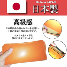 画像をギャラリービューアに読み込む, 財布 長財布 メンズ 牛革 栃木レザー 二つ折り 薄い ヌメ革 薄型 青 黒 新品 レザー 大容量 カード入れ YKKファスナー