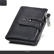 画像をギャラリービューアに読み込む, 財布 メンズ 二つ折り 本革 レザー 牛 スキミング防止素材 カード入れあり おしゃれ 小銭入れあり 使いやすい コンパクト 20代 30 代 40代 50代