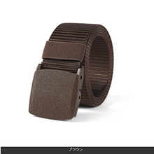 画像をギャラリービューアに読み込む, ベルト メンズ 穴なし カジュアル ナイロンベルト ゴルフ オートロック おしゃれ 120cm 無段階調整 かっこいい 黒 茶 ネイビー レディース