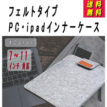 画像をギャラリービューアに読み込む, フェルトタイプ PC・ipadインナーケース メイン画像
