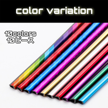 画像をギャラリービューアに読み込む, ルーバーモール　エアコン吹き出し口　ドレスアップ　車　内装　カーアクセサリー　色付け　10本セット
