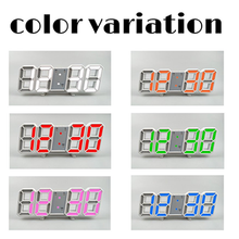 画像をギャラリービューアに読み込む, 置き時計 おしゃれ　デジタル 大型　リビング　大きい　北欧　3D
