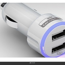 画像をギャラリービューアに読み込む, シガーソケット 　USB　２連 　変換　充電　変換　急速　アクセサリー　音楽　充電器 iPhone android iPad 携帯 車載

