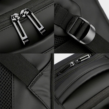 画像をギャラリービューアに読み込む, リュックサック　メンズ　防水　黒　ビジネス 3WAY 　通勤　防塵 PC パソコン バッグ 15.6インチ ブラック A4
