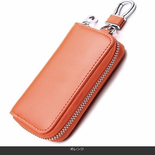 画像をギャラリービューアに読み込む, スマートキーケース メンズ　レディース　6連　レザー　バイクキー　30代　40代　カード入る　スマートキーも入る　おしゃれ ラウンドファスナー　安い

