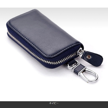 画像をギャラリービューアに読み込む, スマートキーケース メンズ　レディース　6連　レザー　バイクキー　30代　40代　カード入る　スマートキーも入る　おしゃれ ラウンドファスナー　安い
