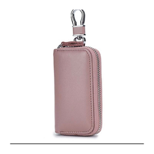 画像をギャラリービューアに読み込む, スマートキーケース メンズ　レディース　6連　レザー　バイクキー　30代　40代　カード入る　スマートキーも入る　おしゃれ ラウンドファスナー　安い
