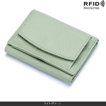 画像をギャラリービューアに読み込む, 財布　レディース　三つ折り　本革　牛皮　二つ折り　　使いやすい　スキミング防止　　コンパクト　かわいい　ミニ財布　　メンズ
