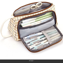 画像をギャラリービューアに読み込む, ペンケース 大容量　 高校生　おしゃれ シンプル かわいい 筆箱 男女兼用　 中学生 小学生 化粧ポーチ
