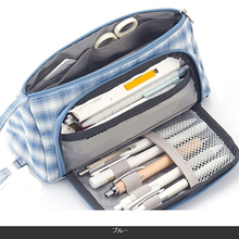 画像をギャラリービューアに読み込む, ペンケース 大容量　 高校生　おしゃれ シンプル かわいい 筆箱 男女兼用　 中学生 小学生 化粧ポーチ
