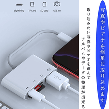 画像をギャラリービューアに読み込む, USB変換アダプタ ケーブル
