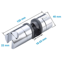 画像をギャラリービューアに読み込む, シャワーフック　スライド　シャワーヘッドホルダー　交換用 直径18mm〜24mm対応 簡単取付　浴室用　ホース　固定
