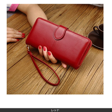 画像をギャラリービューアに読み込む, 財布　レディース　長財布 新品　大容量　３０代　４０代　使いやすい　大き目　シンプル　 小銭入れ 仕切り 女性 カード大容量　カード入れ
