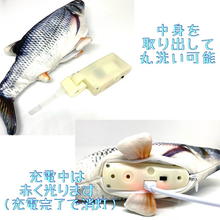 画像をギャラリービューアに読み込む, 猫おもちゃ　魚　自動　電動 猫のおもちゃ　噛むおもちゃ　動く魚　　電動魚 犬　ペット用品　遊び道具　人気　ハマる　喜ぶ　USB充電式　 またたび

