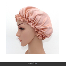 画像をギャラリービューアに読み込む, ナイトキャップ シルク　 就寝用 ロングヘア 　レディース　M L メンズ ヘアキャップ 天然シルク100％ かわいい 防寒 枝毛防止

