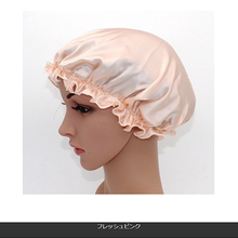 画像をギャラリービューアに読み込む, ナイトキャップ シルク　 就寝用 ロングヘア 　レディース　M L メンズ ヘアキャップ 天然シルク100％ かわいい 防寒 枝毛防止
