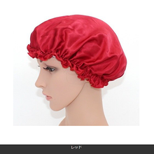 画像をギャラリービューアに読み込む, ナイトキャップ シルク　 就寝用 ロングヘア 　レディース　M L メンズ ヘアキャップ 天然シルク100％ かわいい 防寒 枝毛防止
