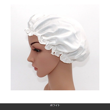 画像をギャラリービューアに読み込む, ナイトキャップ シルク　 就寝用 ロングヘア 　レディース　M L メンズ ヘアキャップ 天然シルク100％ かわいい 防寒 枝毛防止
